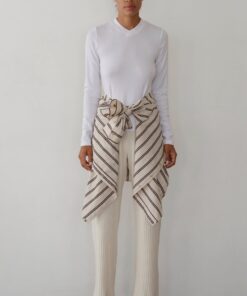 The Baby Rib V-Neck Long Sleeve