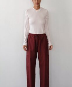 The Baby Rib V-Neck Long Sleeve