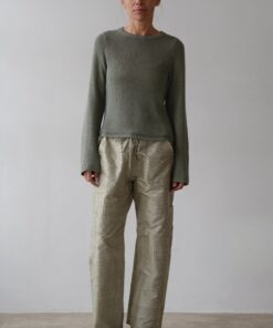 The Taffeta Drawstring Cargo Pant